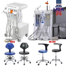 Unidad Dental Portátil Compresor de Aire Escaler Lámpara de Fotocurado Sillón Mó