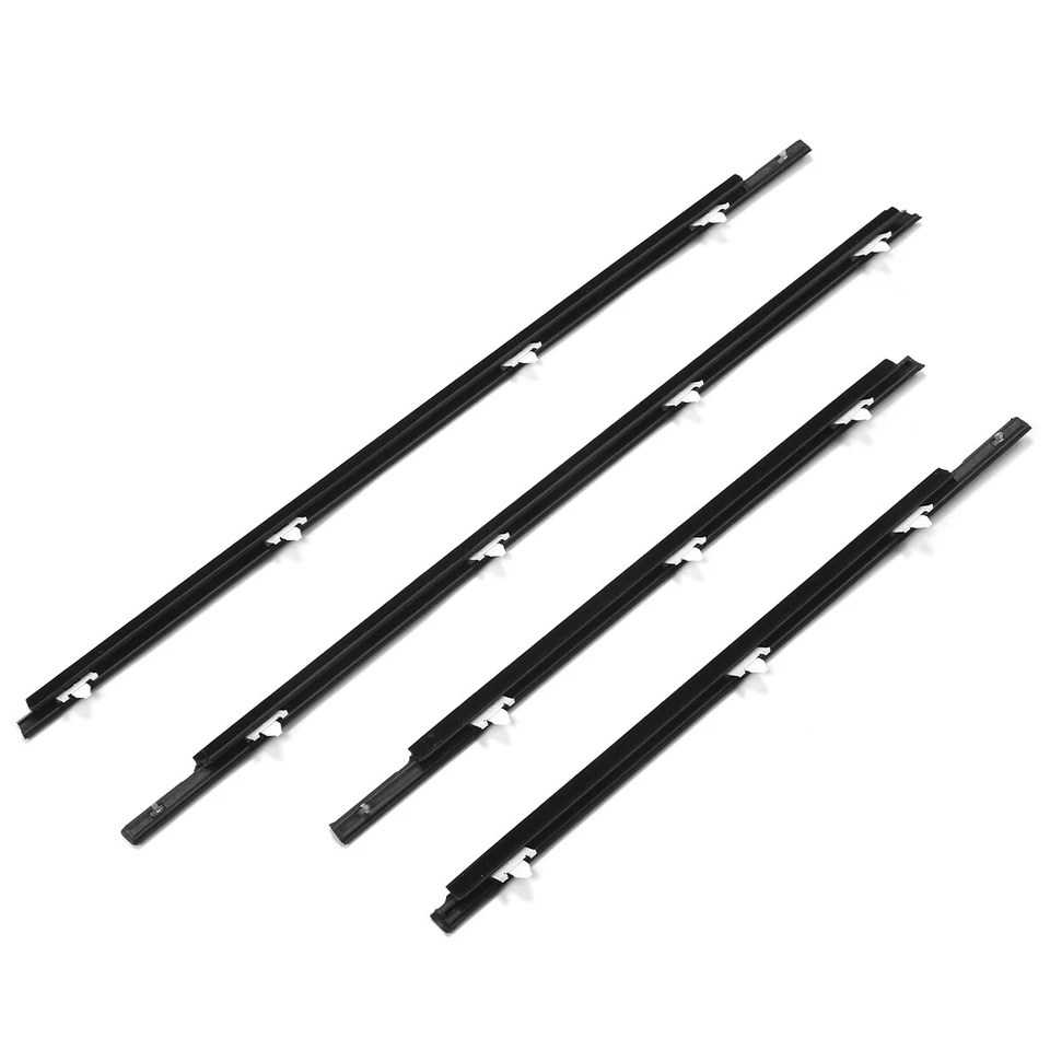 4PCS Window Sweep Weatherstrips For 1991-1994 NISSAN DATSUN SUNNY B13 SENTRA US - Изображение 4 из 4