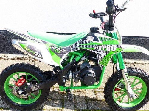 Pocketbike KXD 702 Dirtbike Pocket Cross Bike Kindermotorrad Crossbike Grün - Bild 4 von 6