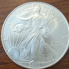 U.S. Mint 2001 American Eagle $1 1 oz .999 Silver Coin Business Strike