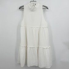 Pomander Place by Tuckernuck White Lightweight Gauze Morgan Dress sz S Mini