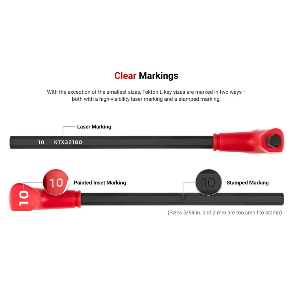 Flat End Hex T-Handle Key Set, 10-Piece (2-10 Mm) - Image 4 of 4