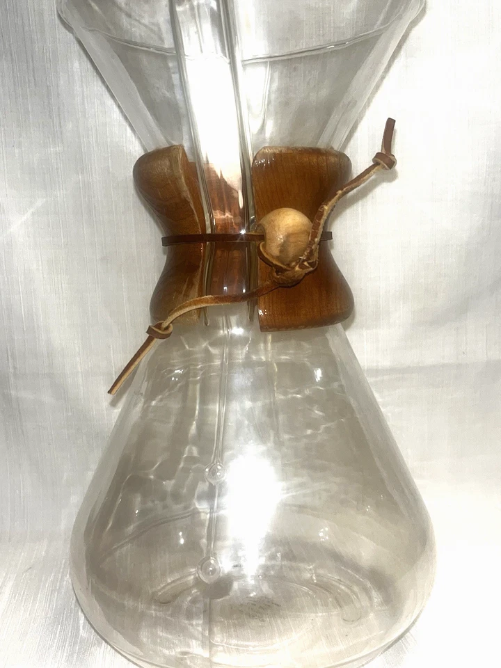 "Sello verde vintage Chemex 11"" verter sobre cafetera soplado a mano EE. UU. CM-4" Foto 3 de 4