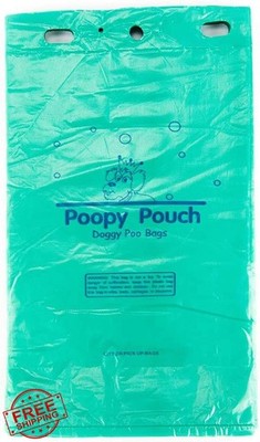 Poopy Pouch Pet Waste Bags 2400ct 8x13 Hanging Station Refills Thick