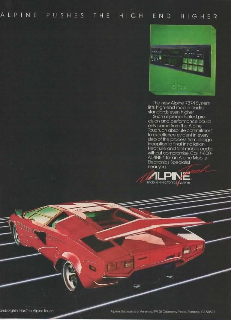 LOT 6 Print Ad-1980s ALPINE Car Stereo-7902-7165-7374-T-10