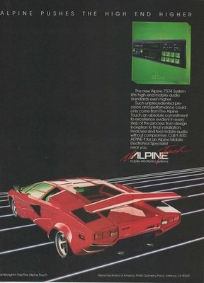 LOT 6 Print Ad-1980s ALPINE Car Stereo-7902-7165-7374-T-10