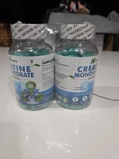 2 Creatine Monohydrate Gummies 5000Mg for Men & Women, 90ct Blueberry (Noavii)