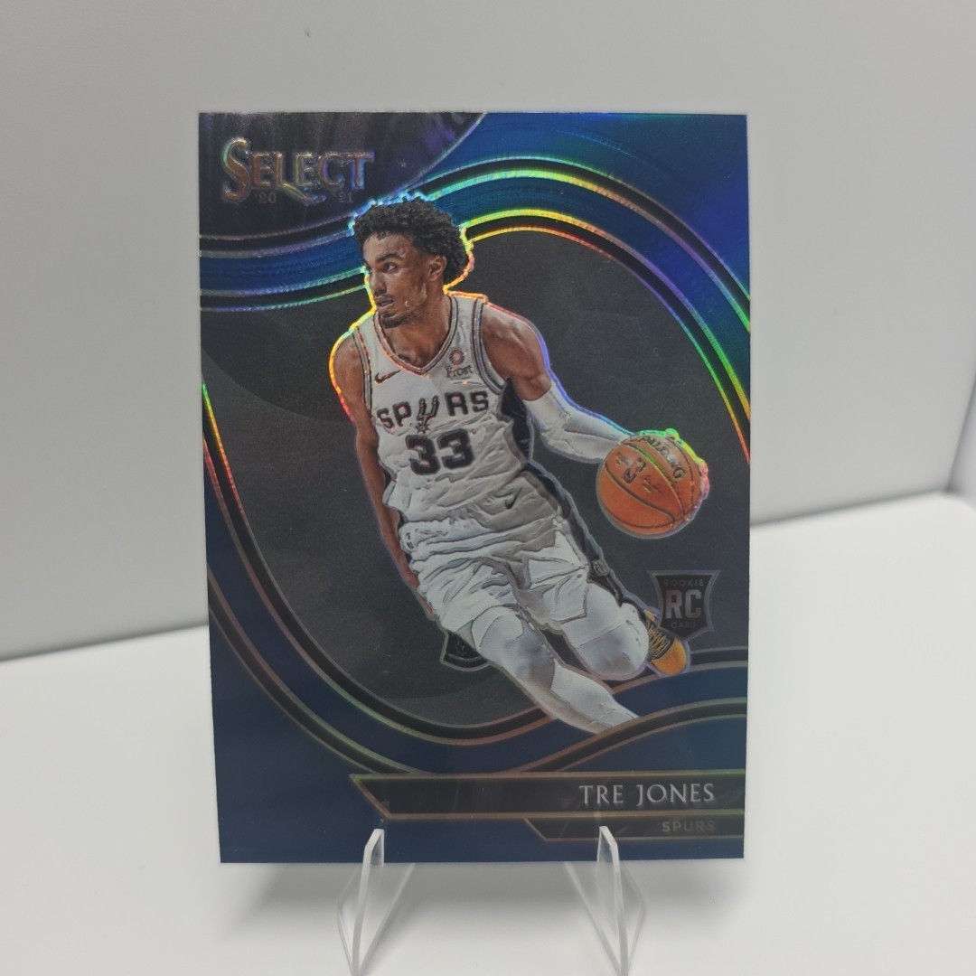 2020-21 Panini Select - Courtside Tre Jones #263 Blue Prizm (RC)