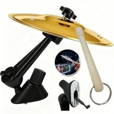 Mini Crash Cymbal Car Air Vent Decor - Drum Accessory for Music Lovers  Gold