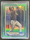 2024 Bowman Chrome Leo De Vries Green Refractor 1st Prospect #/99 Padres