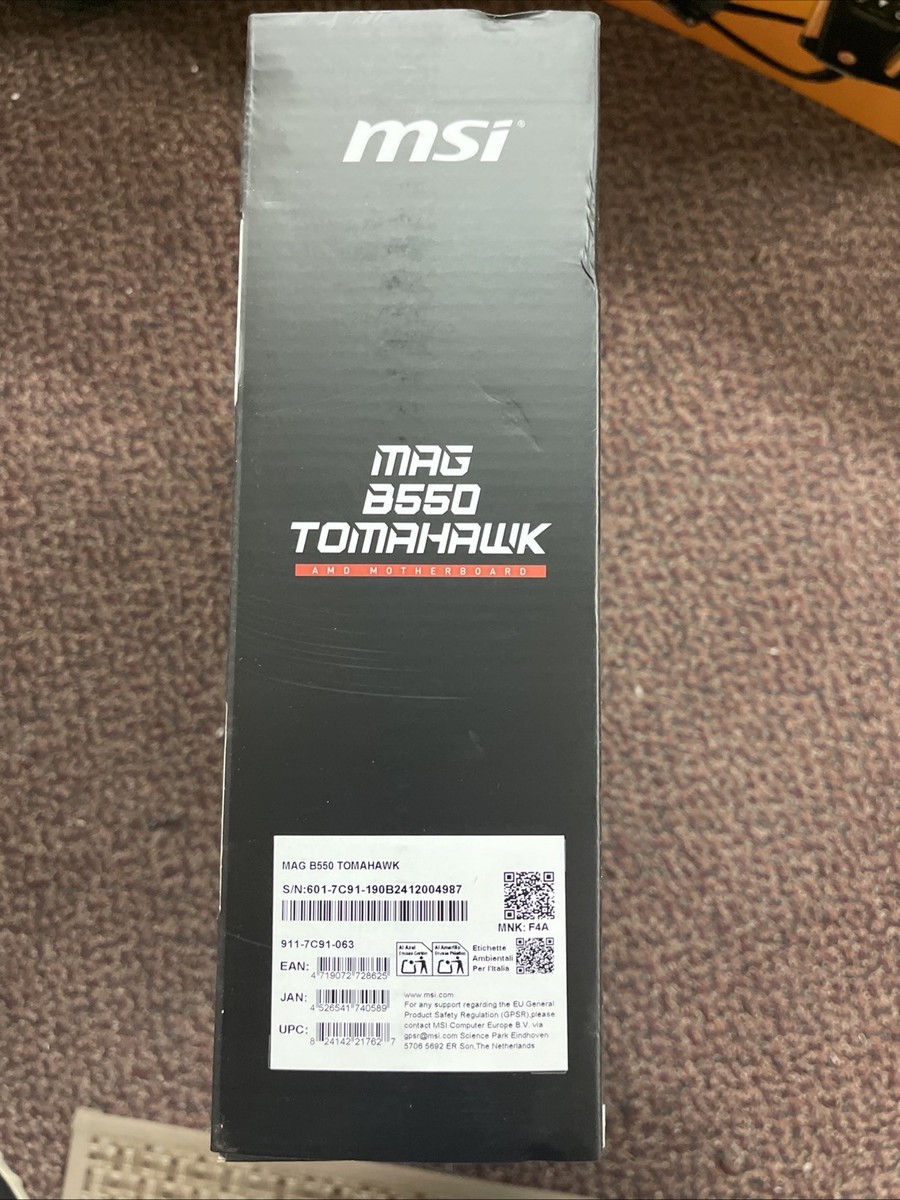 MAG B550 TOMHAK(中古) MSI MAG B550 Tomahawk AMD AM4 ATX Desktop Motherboard