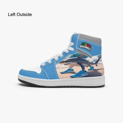 Kids Italian Brainrot Tralalero Tralala High-top Shoes | eBay