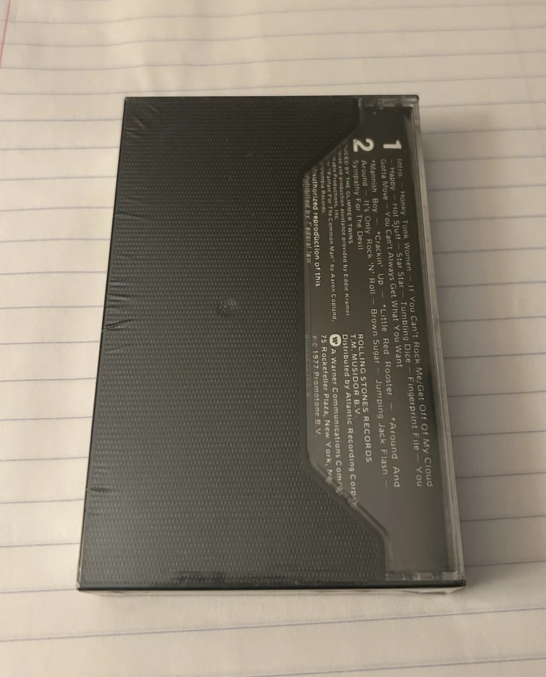 THE ROLLING STONES   LOVE YOU LIVE CASSETTE ,  NEW SEALED - Image 3 of 4