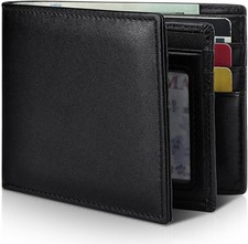 Cartera De Cuero Para Hombre Billetera Carteras Corta Cartera De Moda Clasico US