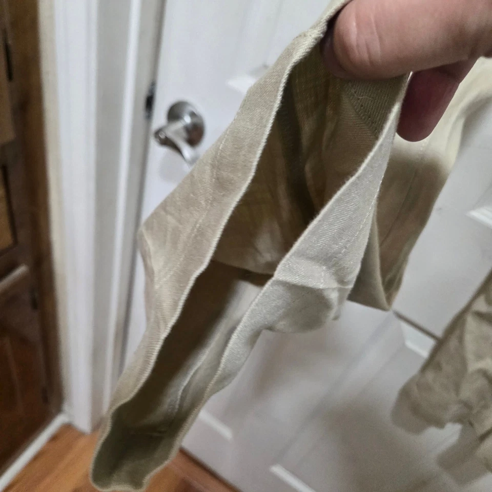 Pantalones Pantalón NYDJ Curves 360 Mezcla Lino Tostado Claro Talla 4 Foto 3 de 4