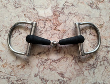 Horse Bit-Dee Ring Snaffle 5"-Rubber covered mouthpiece-good condition 