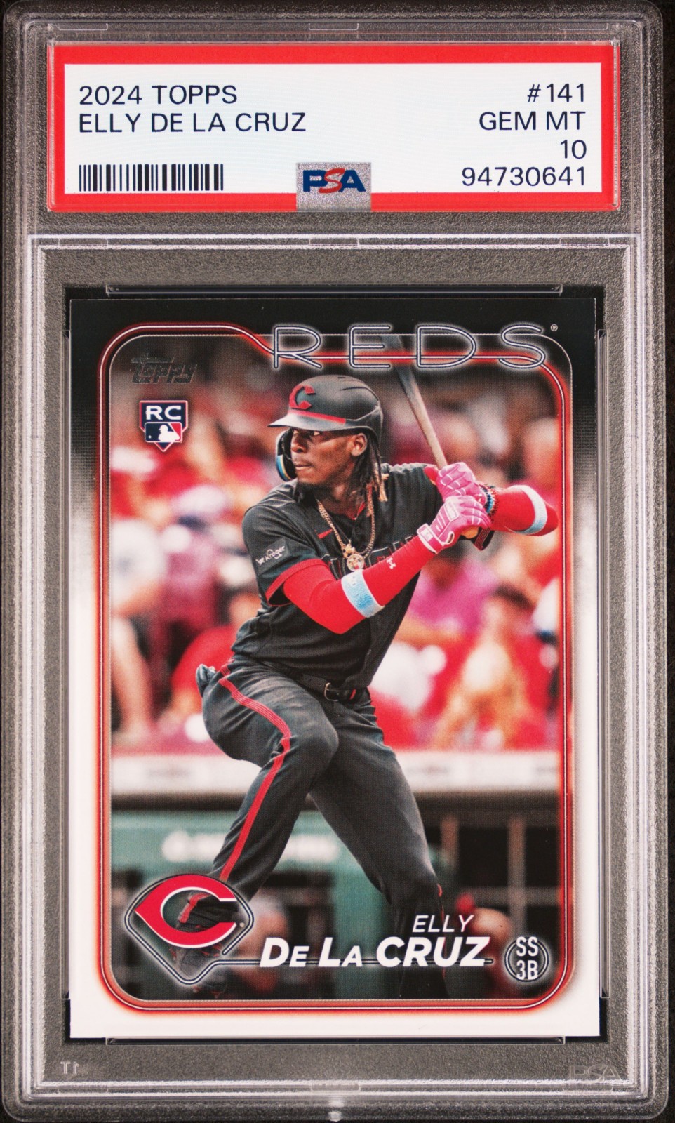 2024 Topps Baseball Elly De La Cruz #141 RC Rookie Card MLB Reds GEM PSA 10 !!