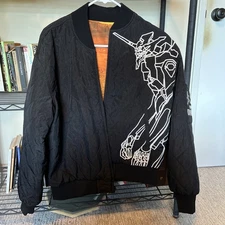 Pleasures X Evangelion Bomber Jacket Medium NWOT Reversible