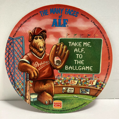 Alf Burger King 7" Record - Vintage - 1988 - 33 1/3