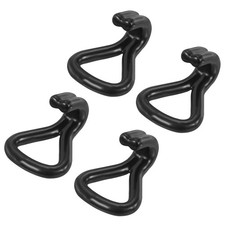 4PCS Ratchet Double J Strap Hook Load 1763 Lbs for 1" Tie Down Strap Webbing
