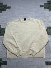 The North Face Sweatshirt Womens Small Yellow Cotton Fleece Pullover