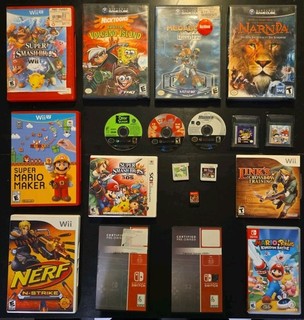 HUGE Nintendo Video Game Lot GameCube / GameBoy / Switch / 3DS 19 Games!