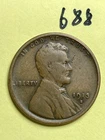 1913-S LINCOLN WHEAT CENT, low mintage date, "FINE" condition #688