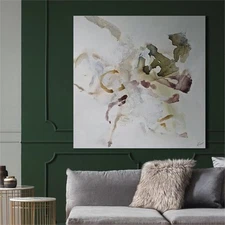 Renwil Topanga 48x48" Modern Cotton Hanging Wall Canvas Art in Multi-Color