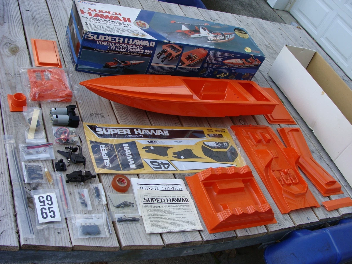 NEW INCOMPLETE ABC Hobby SUPER HAWAII R/C radio control boat