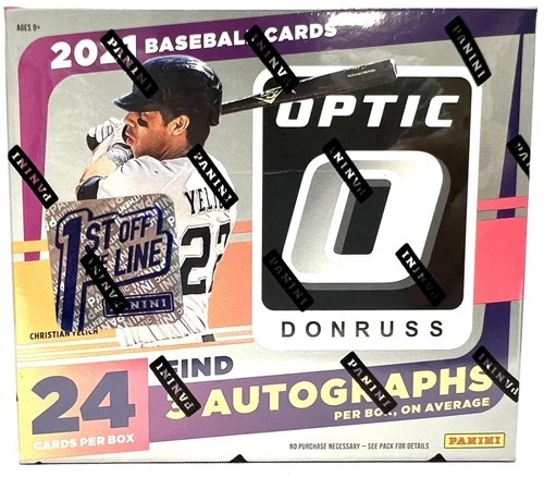 2021 Panini Donruss Optic Baseball 1st Off The Line FOTL Hobby Box