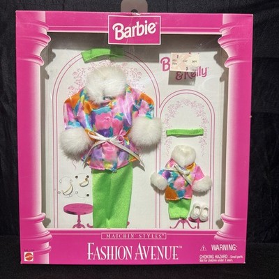 Barbie & Kelly Matchin  Styles floral ski snow suits Fashion Avenue New green