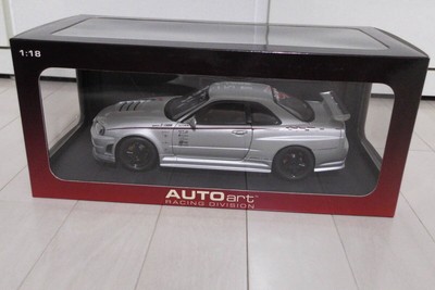 1/18 Autoart Nissan Skyline R34 Gt-R Nismo Z-Tune Silver Minicar
