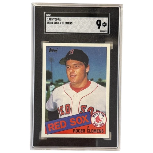 1985 Roger Clemens Topps Red Sox MLB Baseball Card #181 SGC Mint 9 Newly Graded