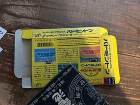[FC] Famicom Super Dynamics Badminton [Box /Instruction /Startup confirmed]