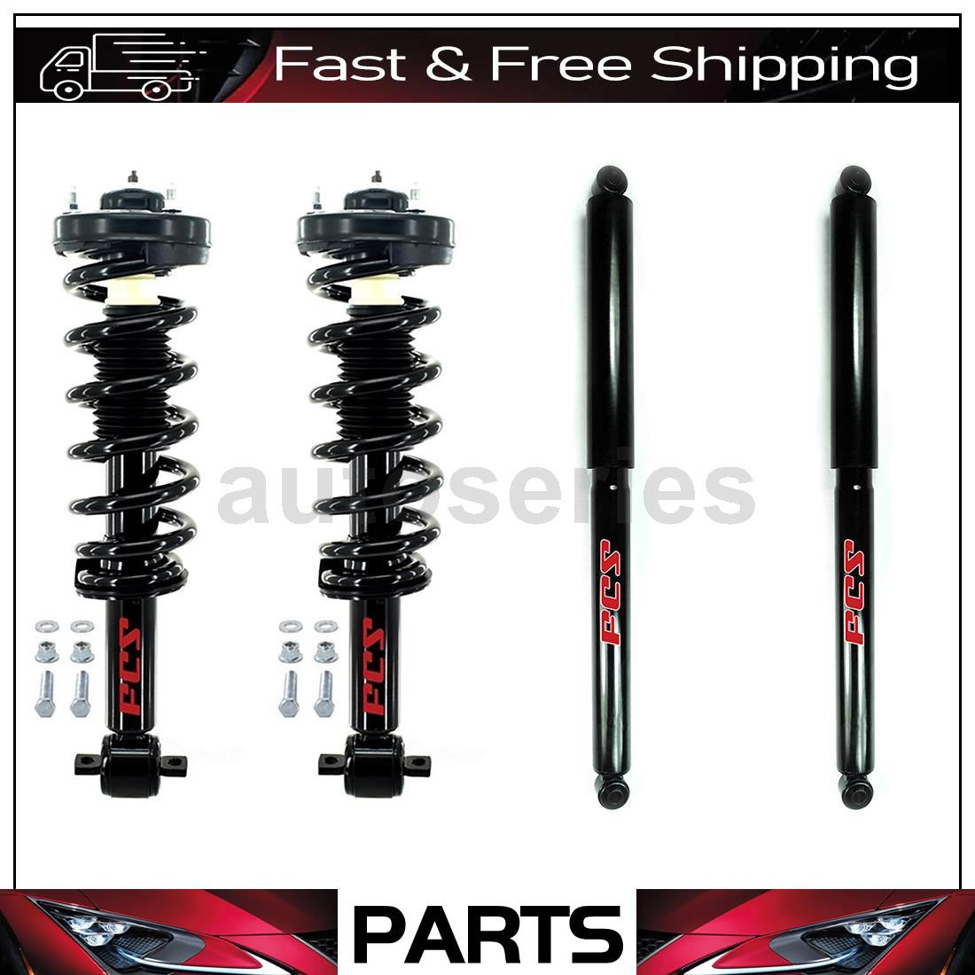 Front Rear Shock Absorber Struts and Coil Spring Assembly For Ford F-150 2014