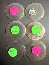 LOT OF 6 GLASS POCKET WATCH CRYSTALS SIZE 19 REPLACEMENT PARTS