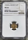 1944 Mexico 2 Pesos Gold — photo from another recent sale