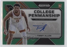 2023-24 Panini Prizm Draft Picks College Penmanship Green Timmy Allen Auto ib6