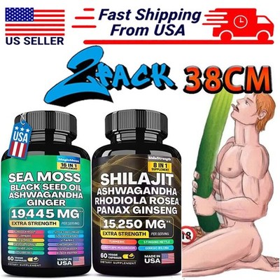 Dynamic Vitality Bundle - Sea Moss Multivitamin & Shilajit Power Combo Set -USA