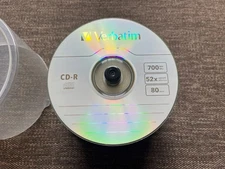 Verbatim CD-R 700MB 52x 80 mins Recordable Disc - Pack of 50 - Opened