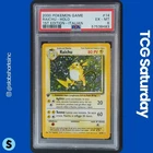 2000 POKEMON ITALIAN BASE SET 1ST EDITION #14/102 RAICHU HOLO RARE PSA 6