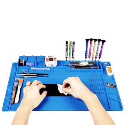Kaisi Heat Insulation Silicone Repair Mat with Scale Ruler and Screw... 