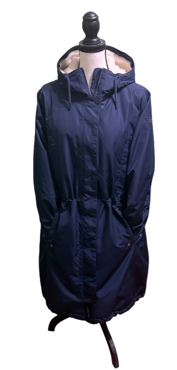 Parka para mujer Helly Hansen Mayen azul talla XL excelente estado sin ribete de piel