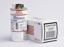 45 5 uf/Mfd Round Dual Universal Capacitor AmRad USA2236 - Used for 370 or