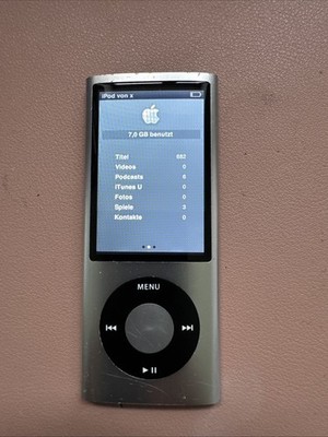 Apple iPod Nano 5. Generation 8GB Silber A1320 voll funktionsfähig