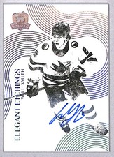 Will Smith 2024-25 UD The Cup Elegant Etchings Rookie Auto #EL-WS San Jose
