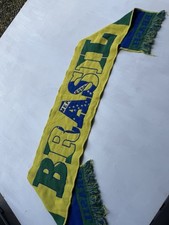 Brazil National Football Team Brasil CBF Soccer Fan Scarf Vintage 80s 90s Retro