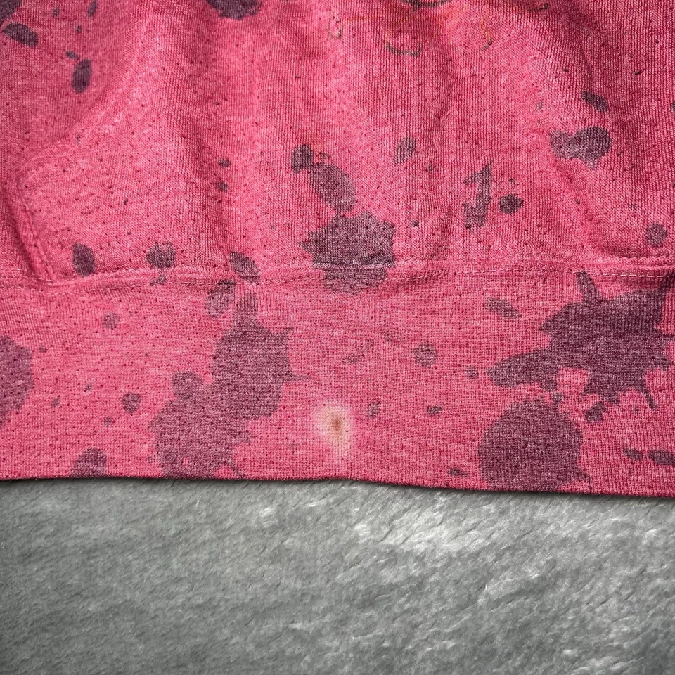 Self Esteem Hoodie Large Red Rose Gothic Skater Grunge Y2K AOP - Image 3 of 4