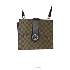 Borsa a mano Gucci GG Marmont Animalier in pelle grigia