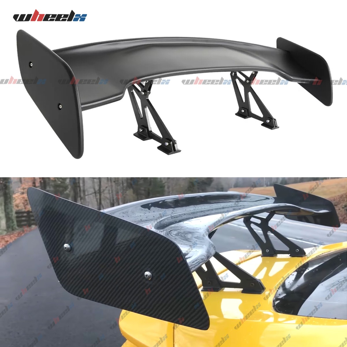 Spoilsports - You Gotta Shout 7インチ Universal Adjustable 57 Inch GT Trunk Spoiler Wing LED Brake Light